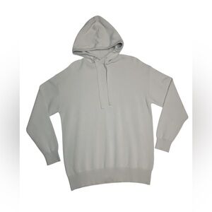 Zara Men Light Heather Grey Hoodie Sweater Size Small 100% Cotton Light Weight